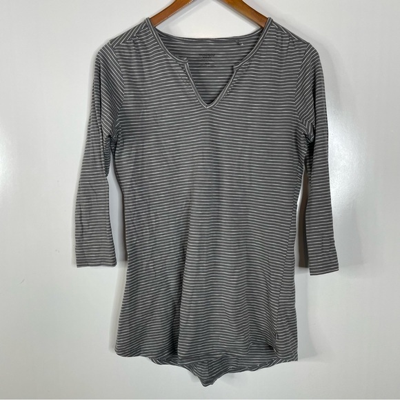 Toad & Co Smoke Lean Stripe Tamaya Dos Tunic Small - Picture 3 of 7